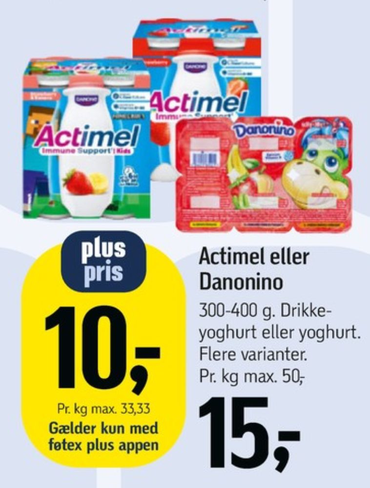 Danone Danonino, Jordbær, Banan & Abrikos yoghurt
