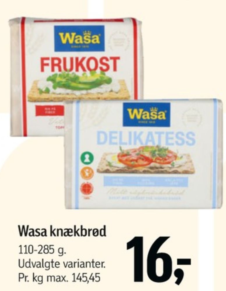 Wasa, Delikatess knækbrød
