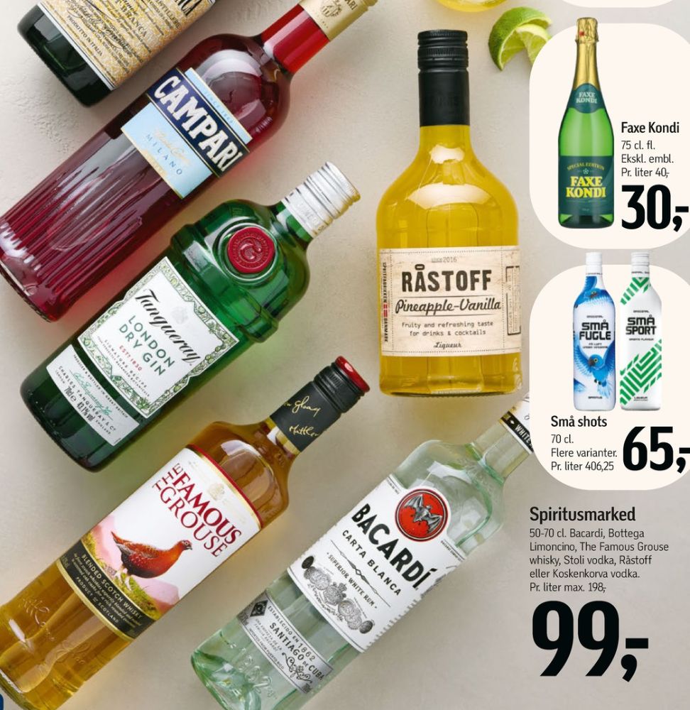 Råstoff Pineapple-Vanilla, Shots