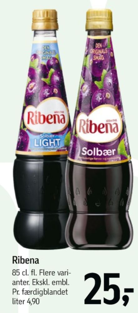 Ribena, Solbær Frugtsaft