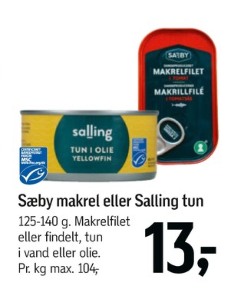 Salling, Tun i olie