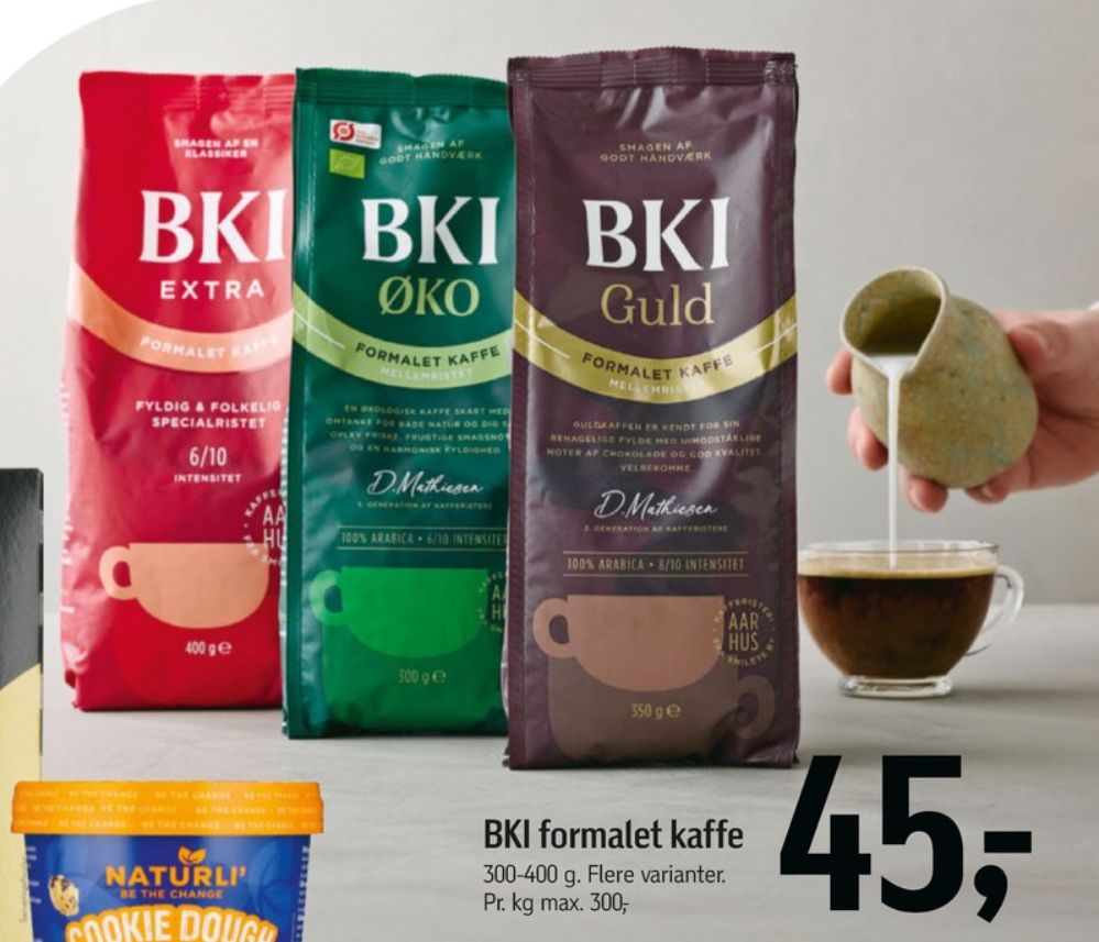 BKI Extra Specialristet, Kaffe Formalet