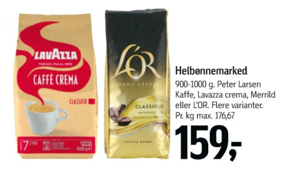 Merrild, Kaffebønner