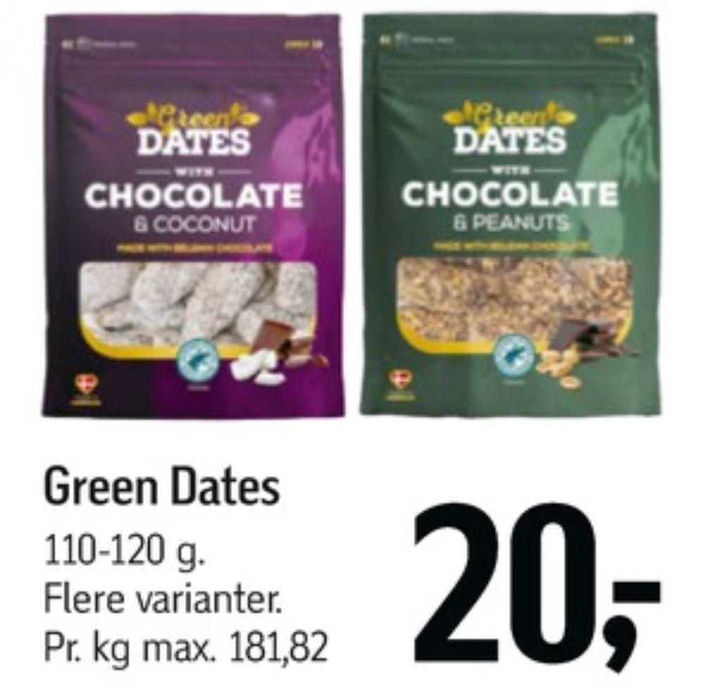 Green Dates, Dadler Chocolate & Coconut