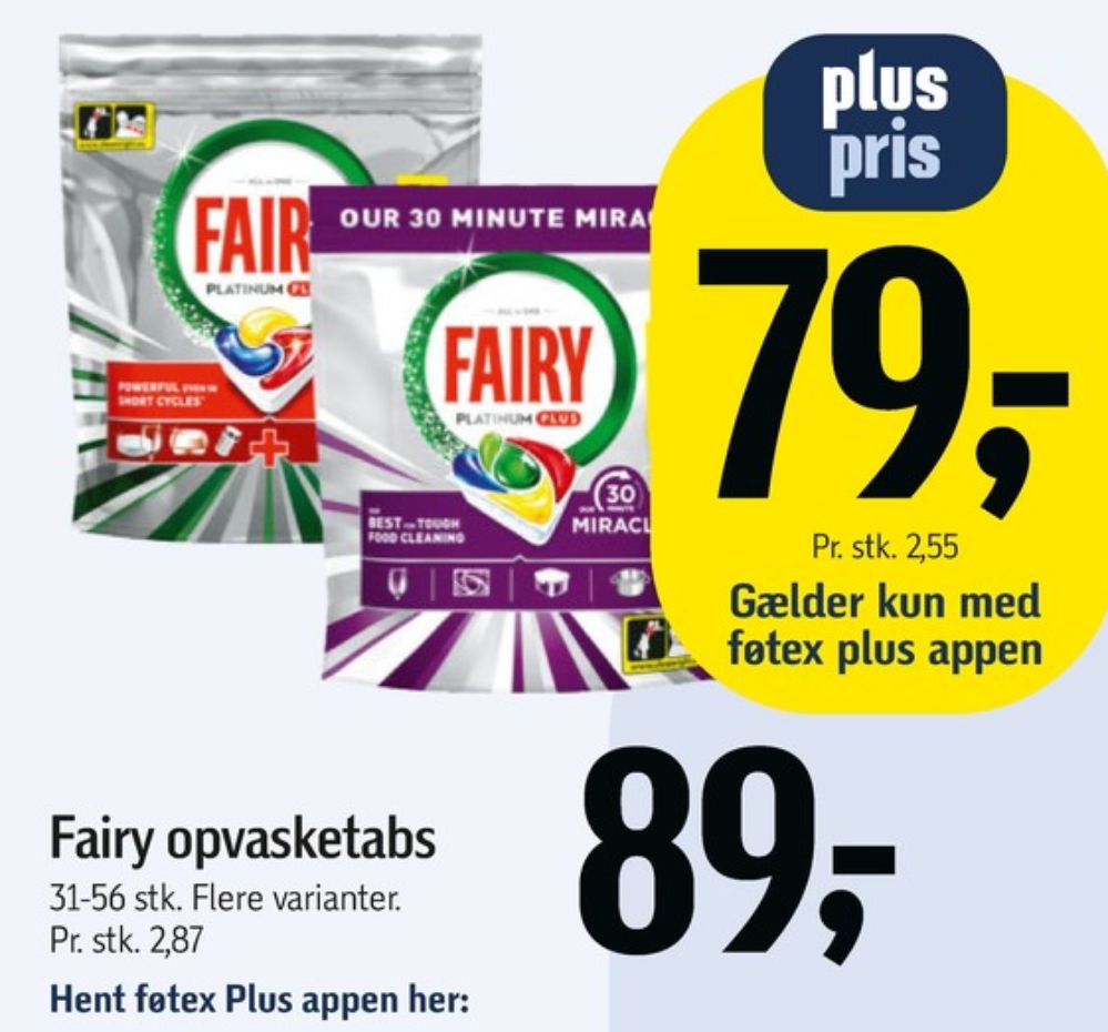 Fairy, Maskinopvask-tabs