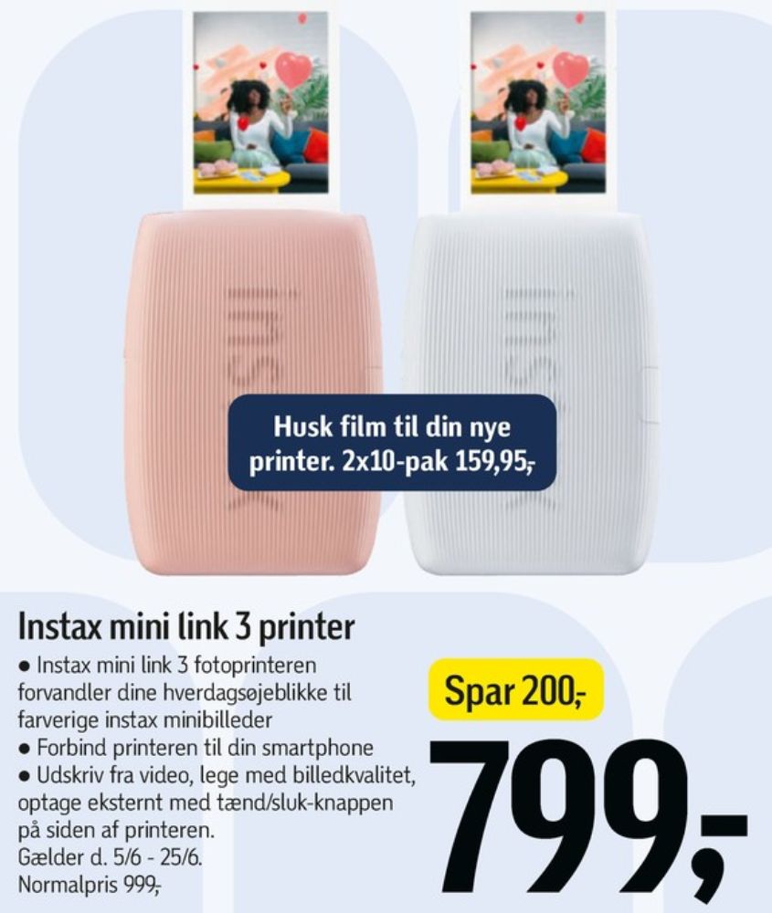 Instax, Printer