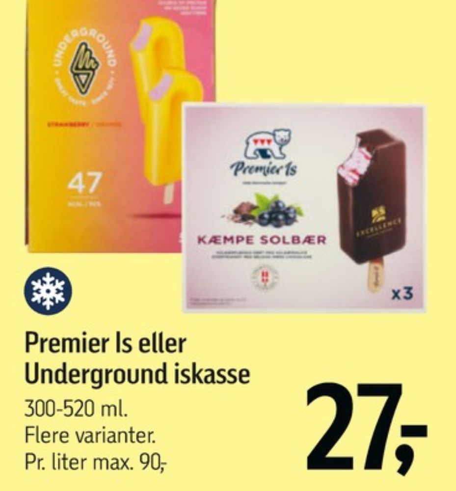 Premier, Kæmpe Solbær ispinde