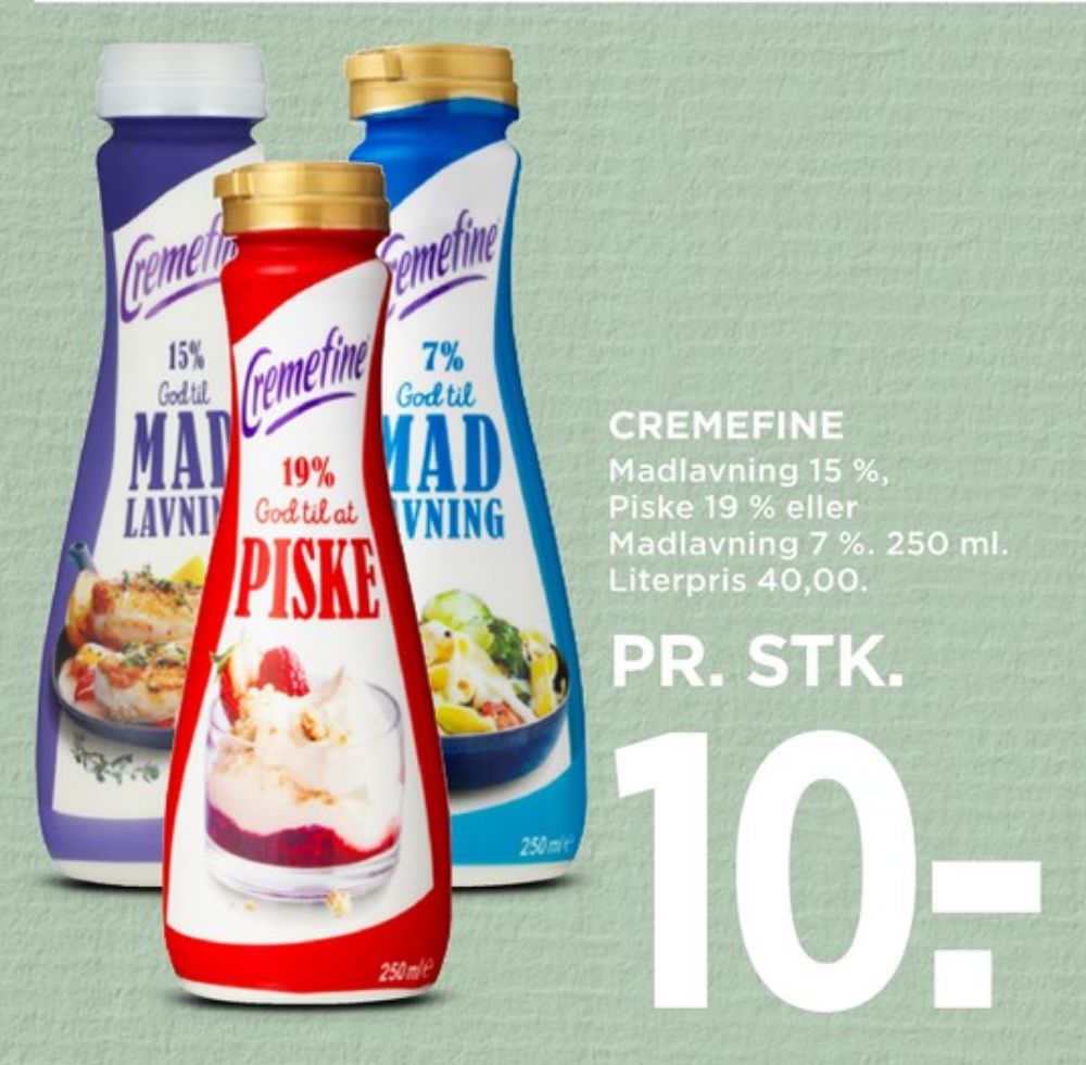 Cremefine, Madlavningsfløde 7 %