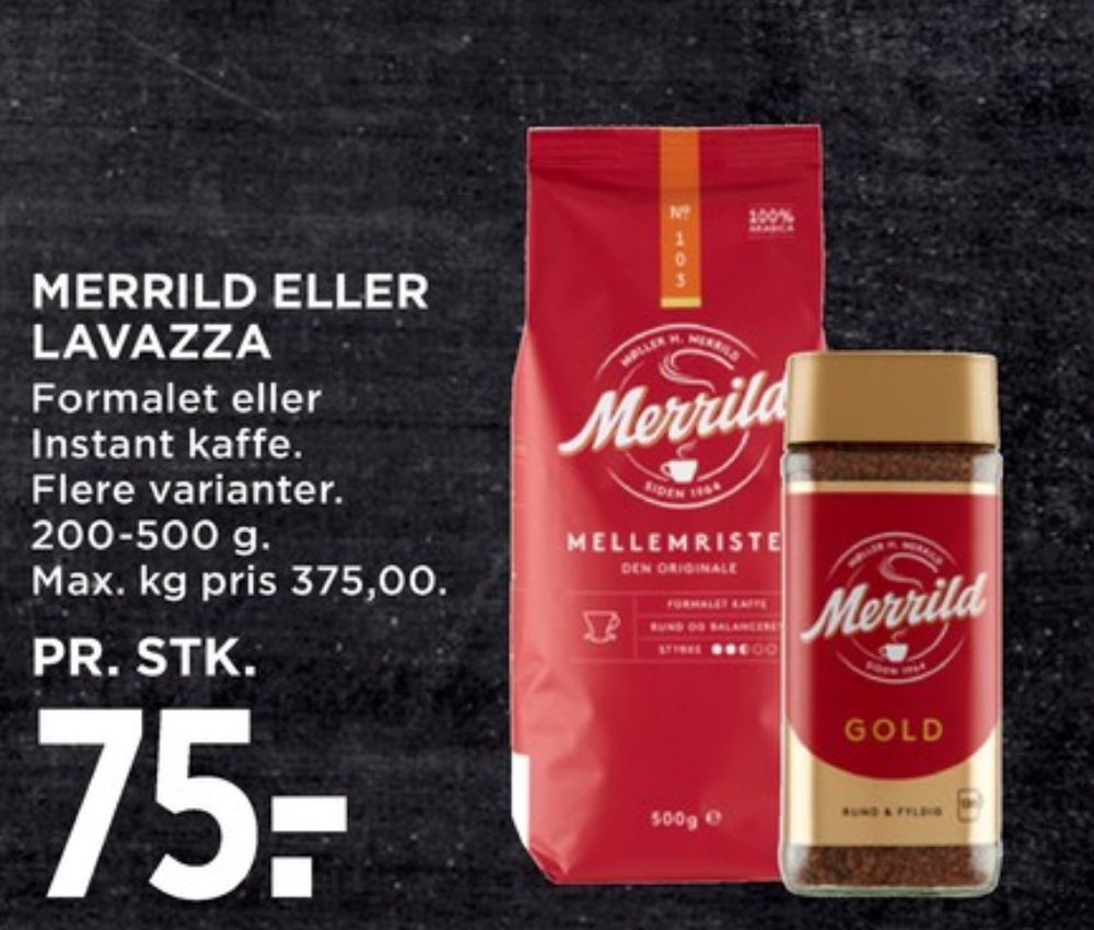 Merrild Gold, Instant Kaffe