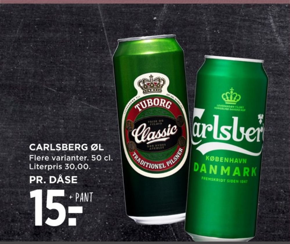 Tuborg Classic, Øl
