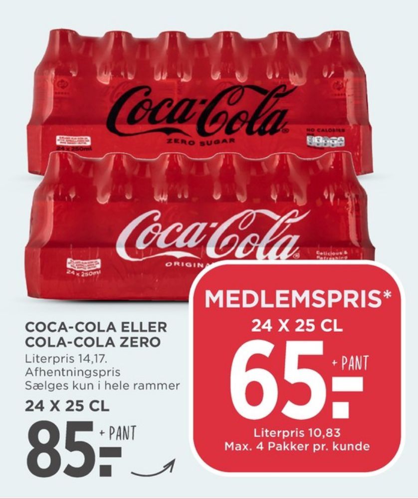 Coca Cola Zero, Cola 24 pk.