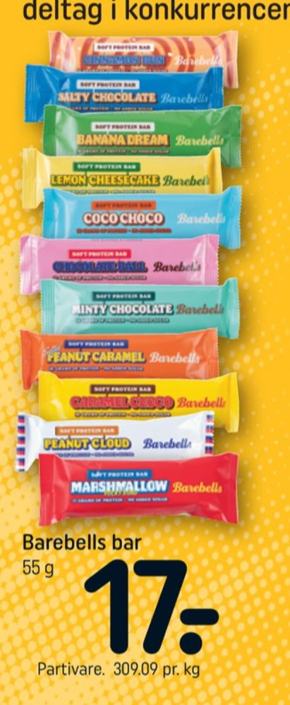 Barebells, Caramel Choco Proteinbar