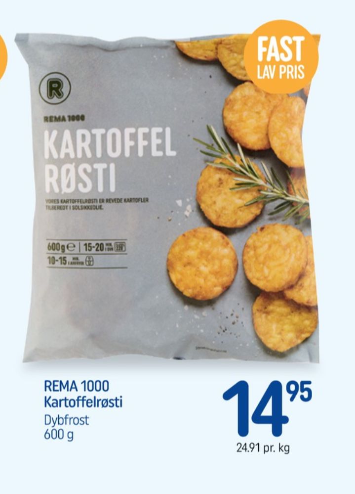 Rema 1000, Kartoffelrøsti