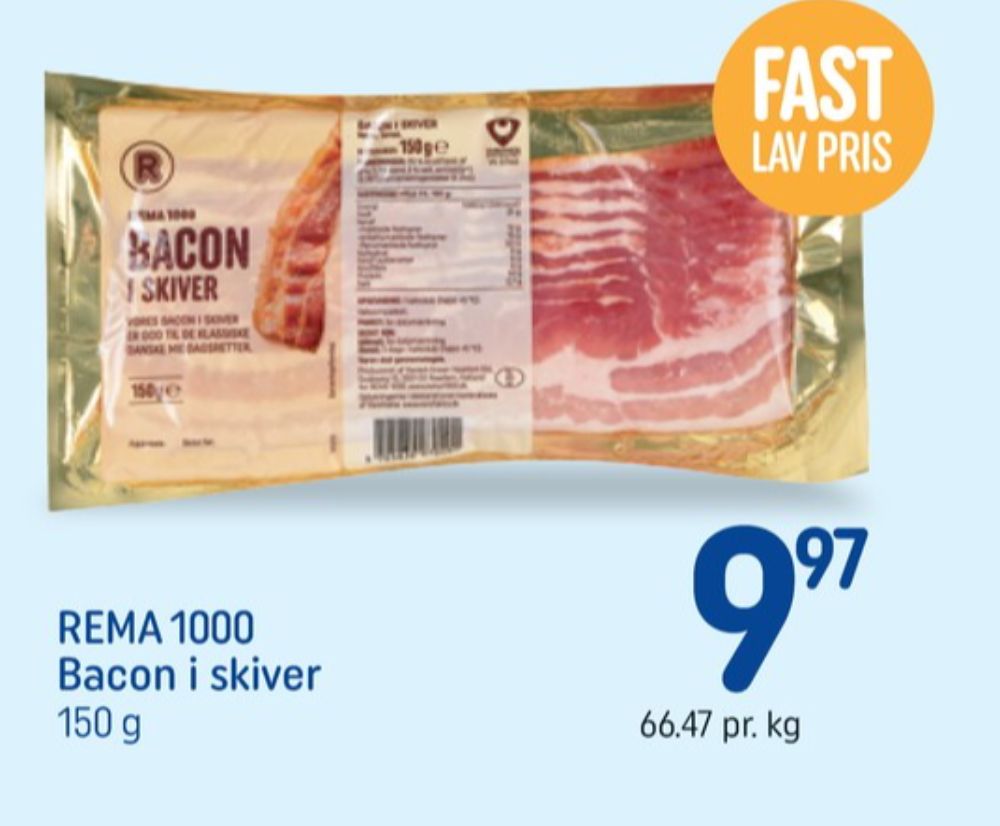 Rema 1000, Baconskiver
