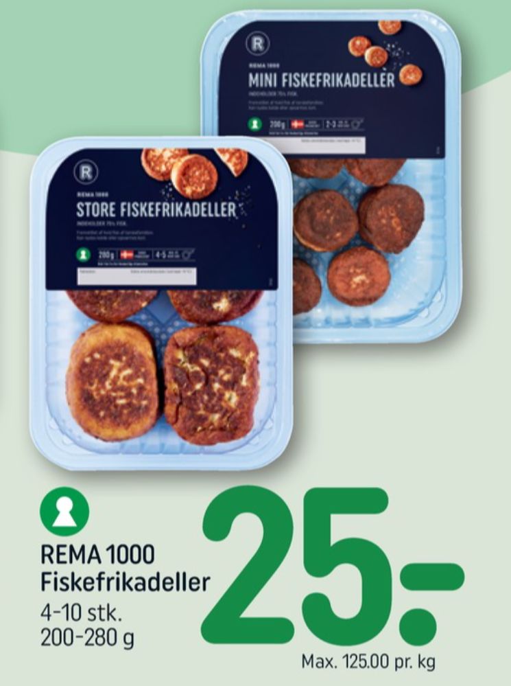 Rema 1000, Fiskefrikadeller