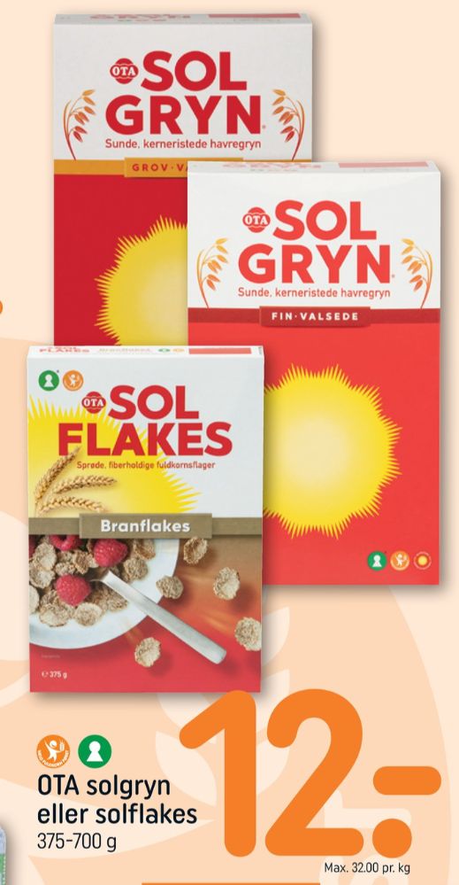 Ota Sol Gryn, Finvalsede Havregryn 