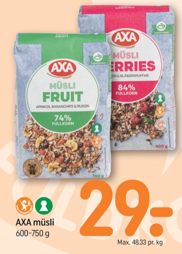 Axa, Müsli Fruit Müsli