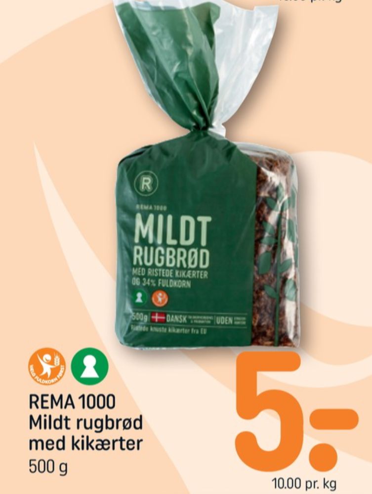 Rema 1000, Mildt Rugbrød med Ristede Kikærter