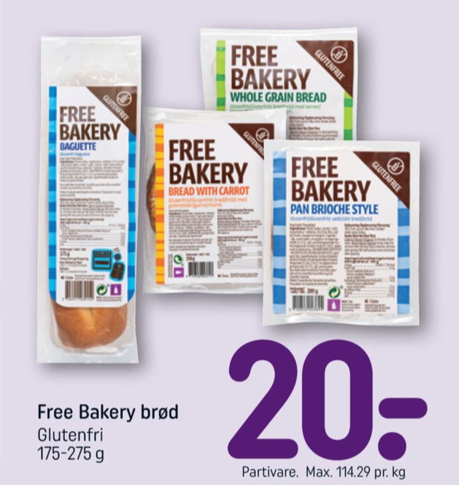 Free Bakery, Brød med Gulerødder
