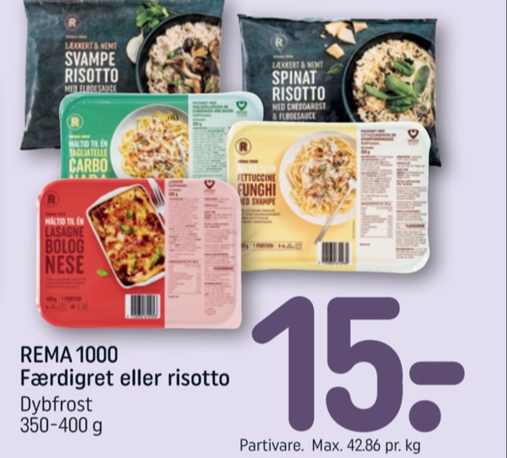 Rema 1000, Svamperisotto
