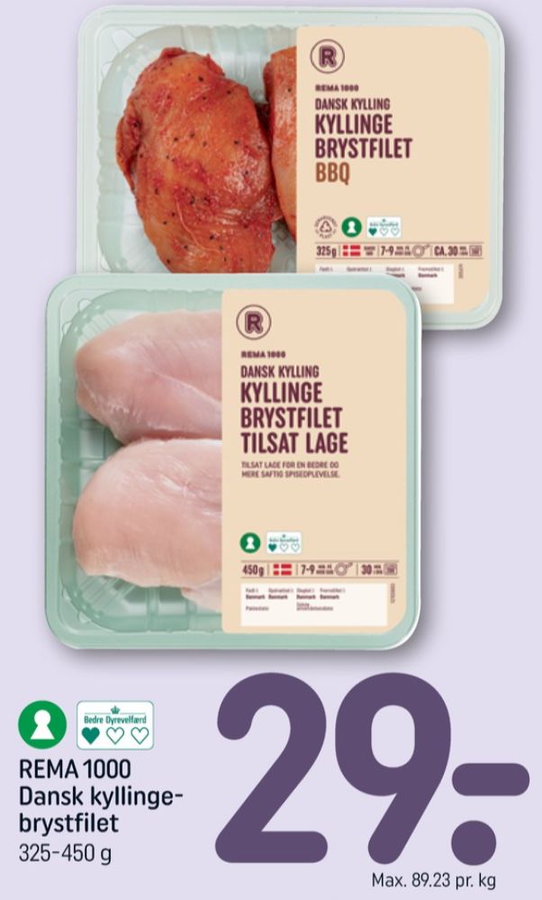 Rema 1000, Kyllingebrystfilet