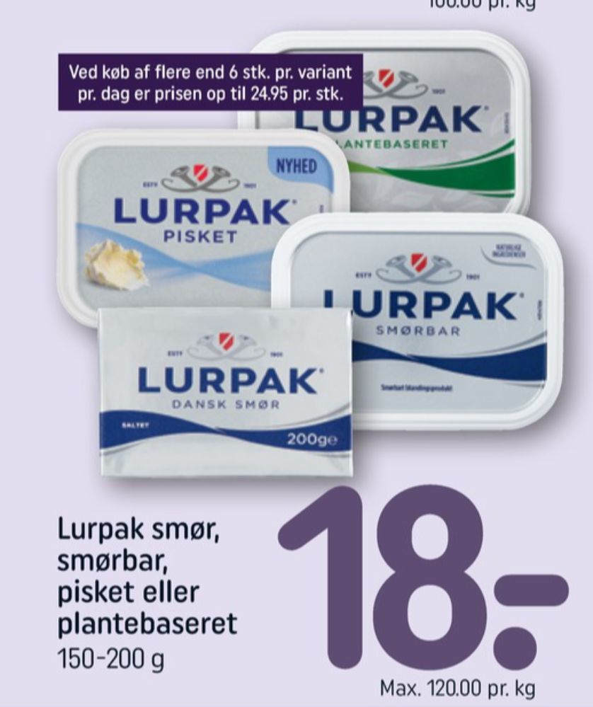 Lurpak, Smørbar