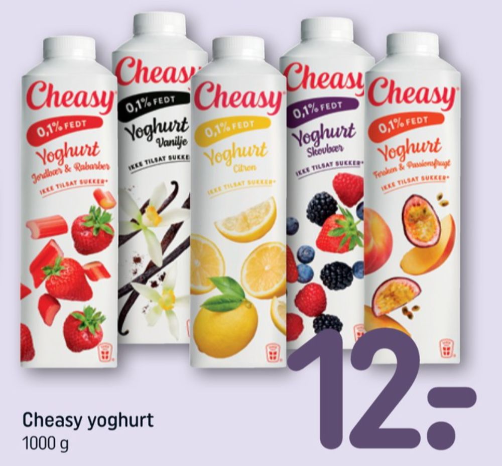 Cheasy, Fersken & Passionsfrugt Yoghurt 