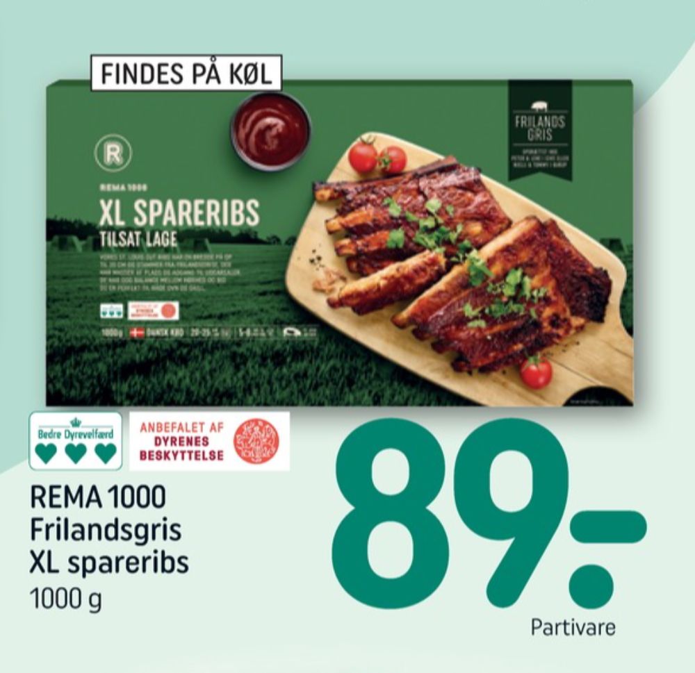 Rema 1000, Spareribs