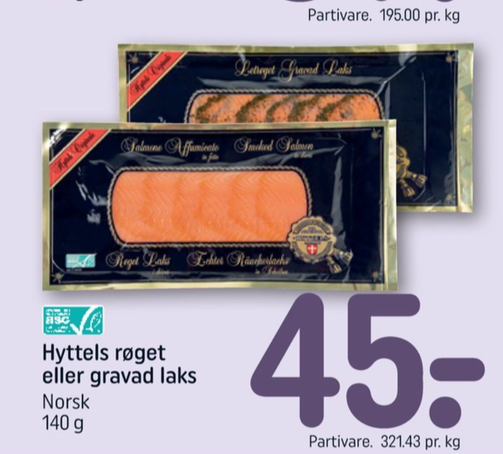 Laks i skiver