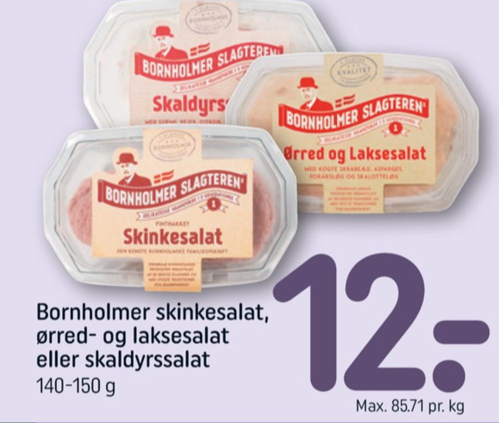 Bornholmer Slagteren, Skalddyrssalat