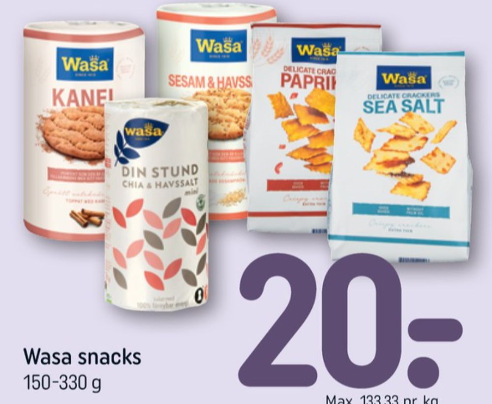 Wasa, Kanel knækbrød