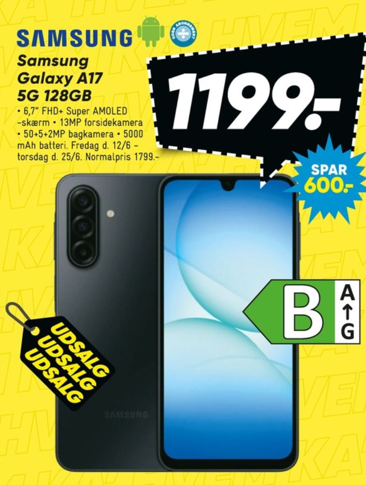 Samsung Galaxy A17, Mobiltelefon