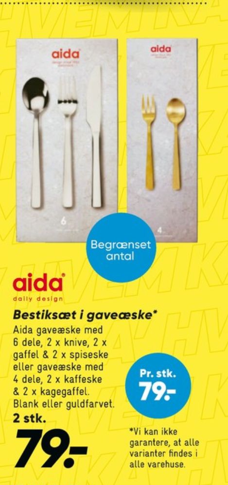 Aida, Bestik