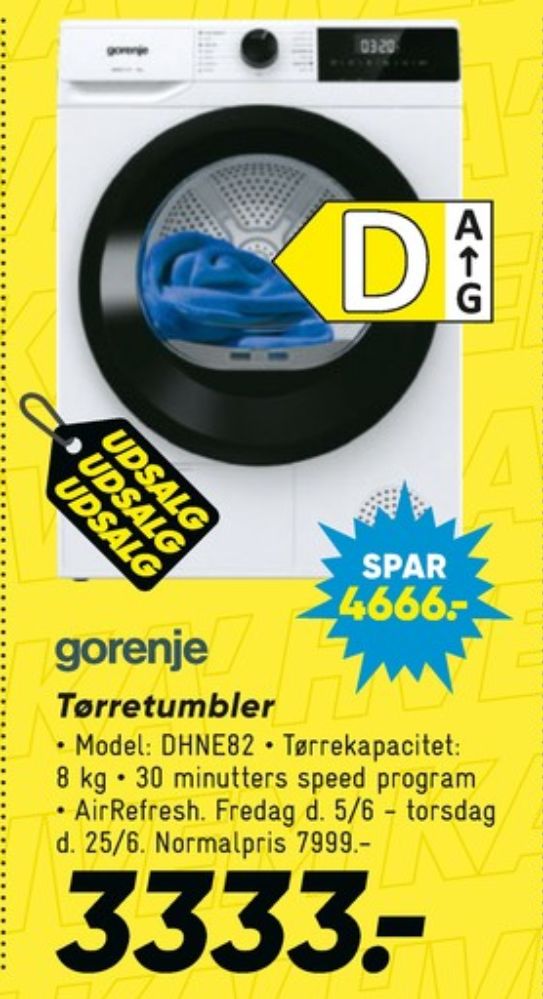 Gorenje, Tørretumbler
