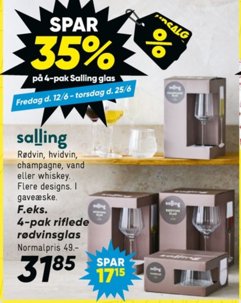 Salling, Glas