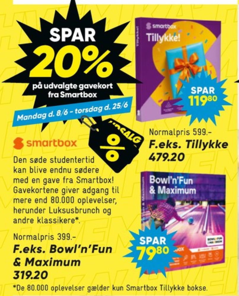 Smartbox, Gavekort