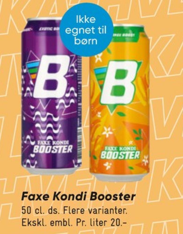 Faxe Kondi Booster Exotic Boost, Energidrik