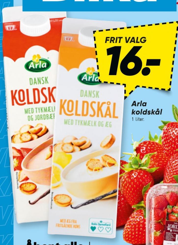 Arla, Koldskål Tykmælk & Jordbær