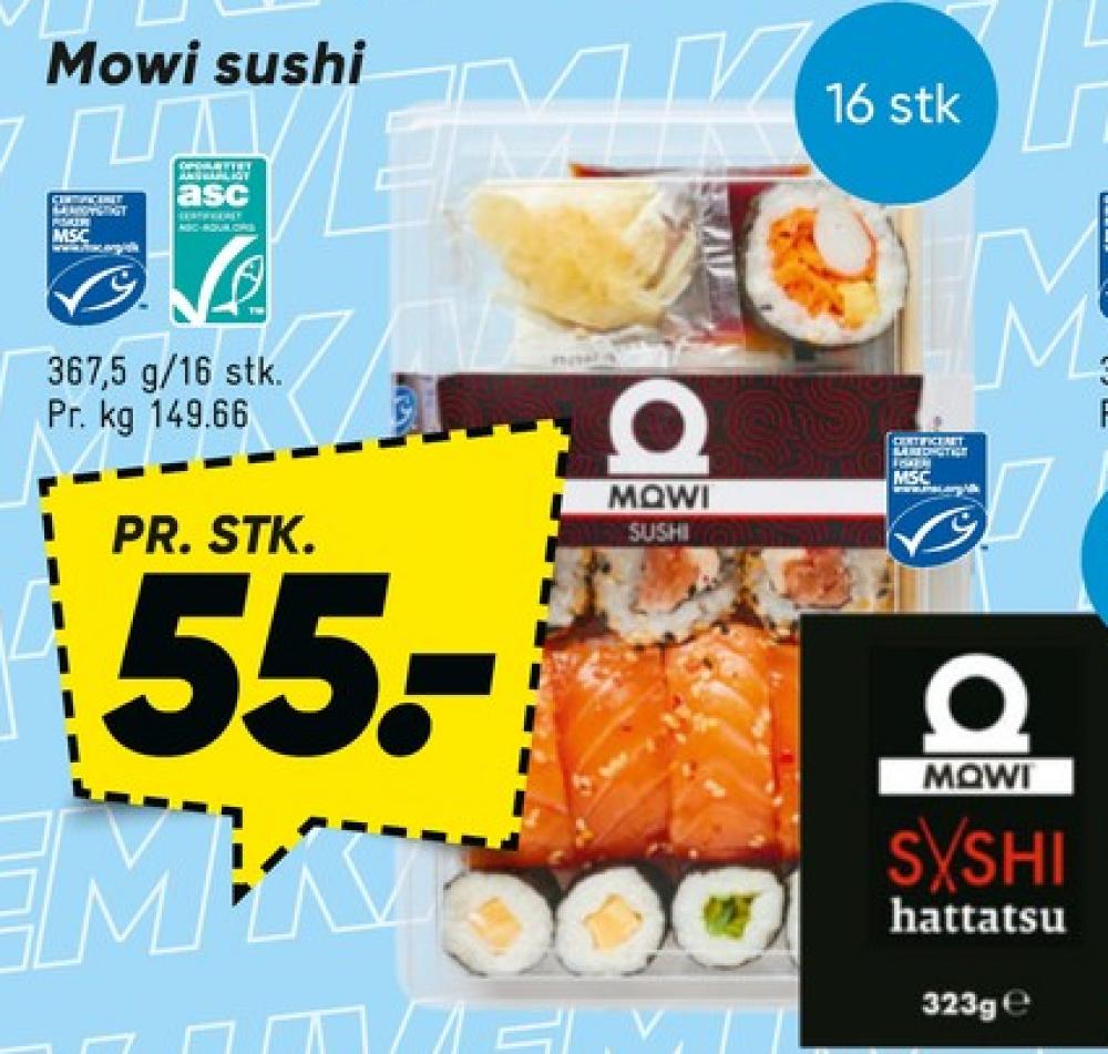 Mowi, Sushi