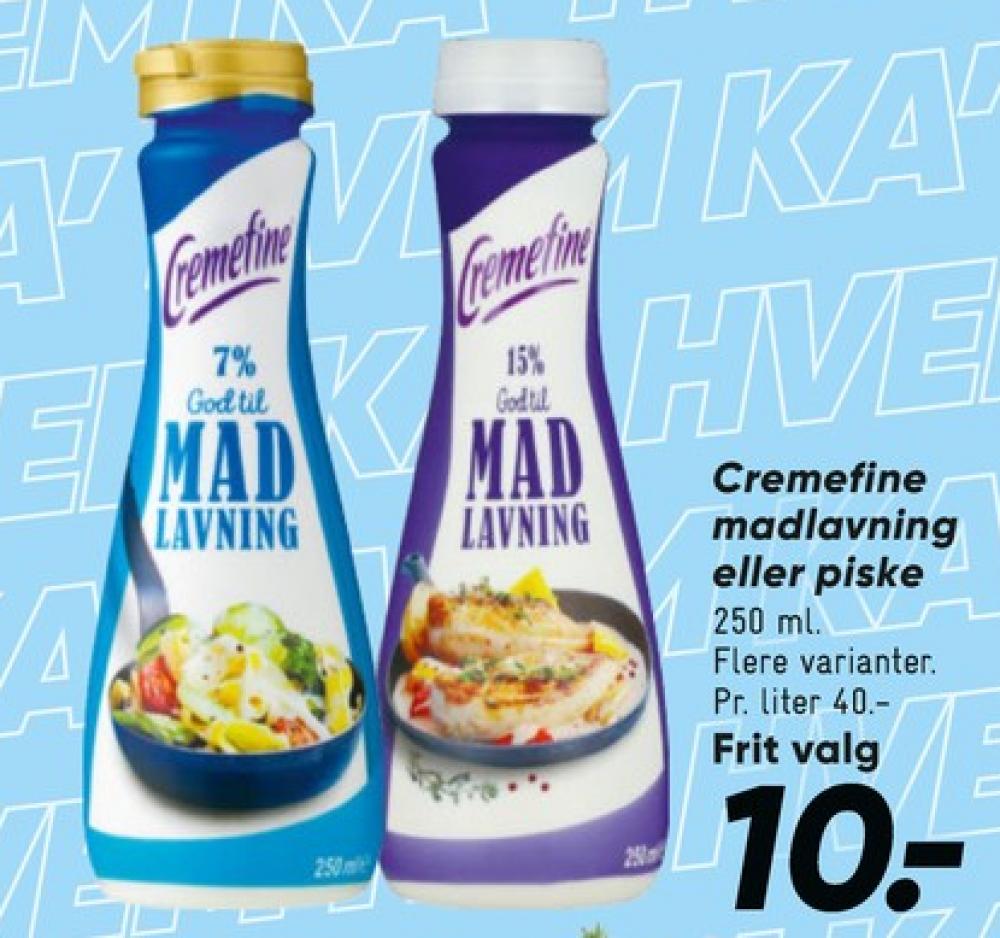 Cremefine, Madlavningsfløde 15 %