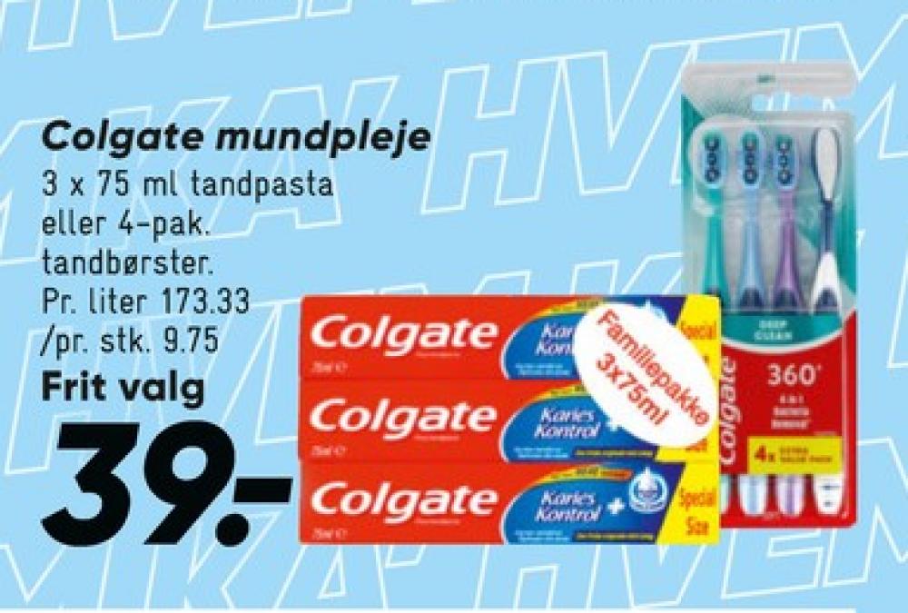 Colgate, Tandpasta