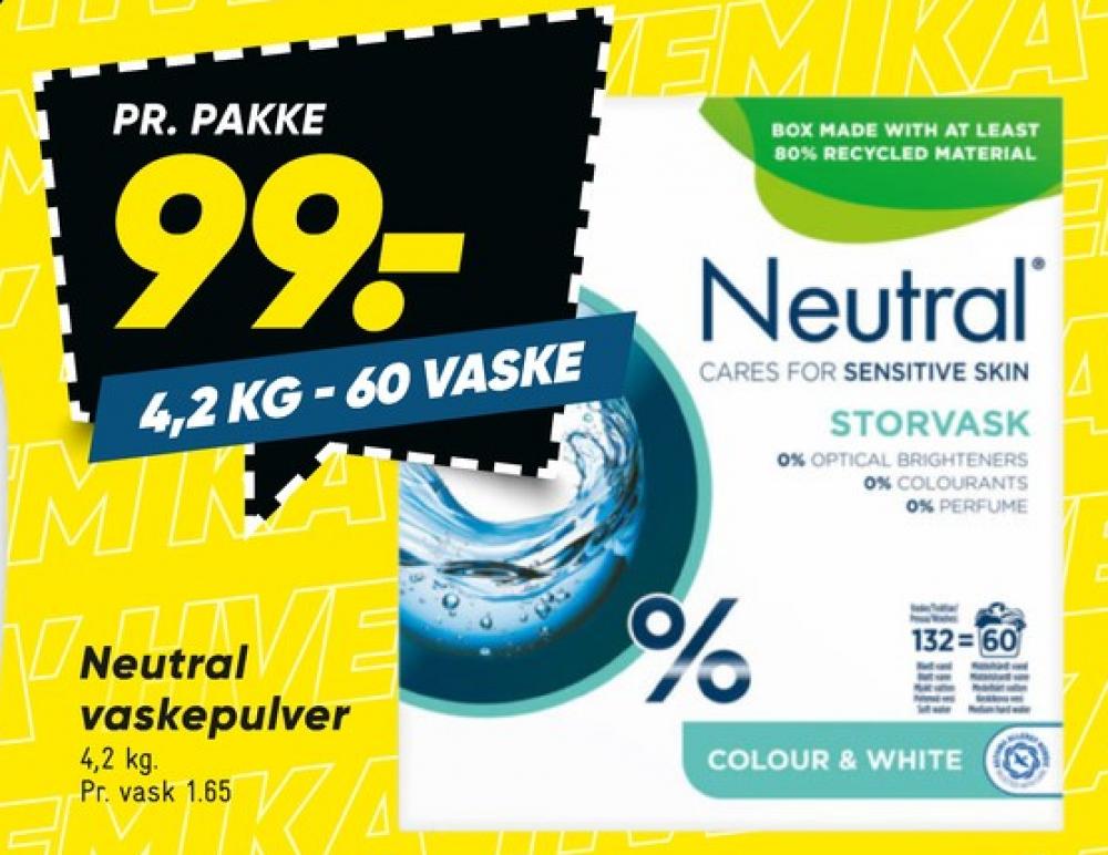 Neutral, Vaskepulver