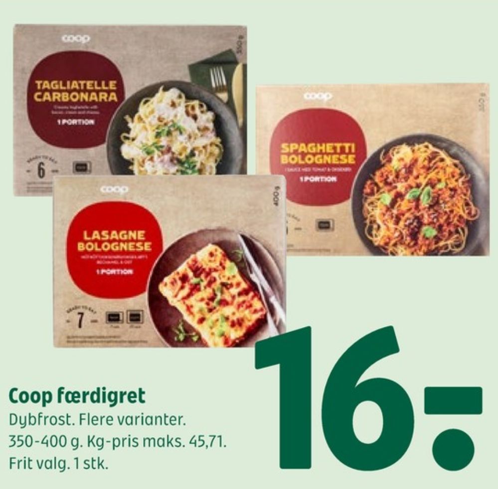 Coop, Lasagne Bolognese