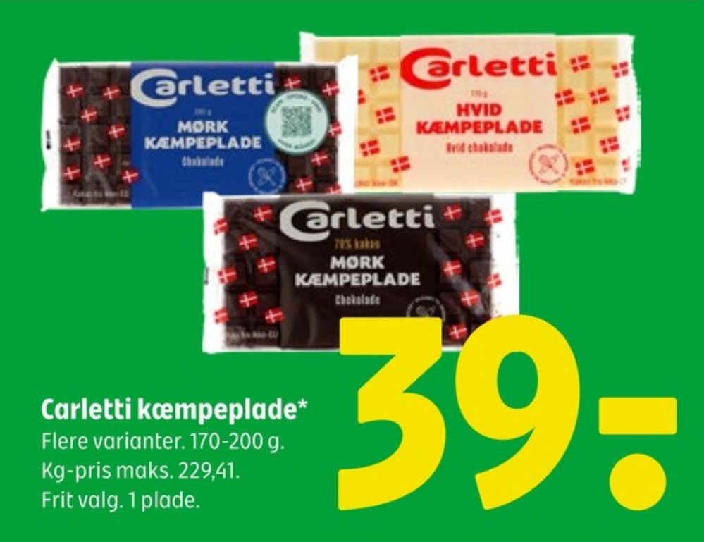 Carletti, Mørk Kæmpeplade