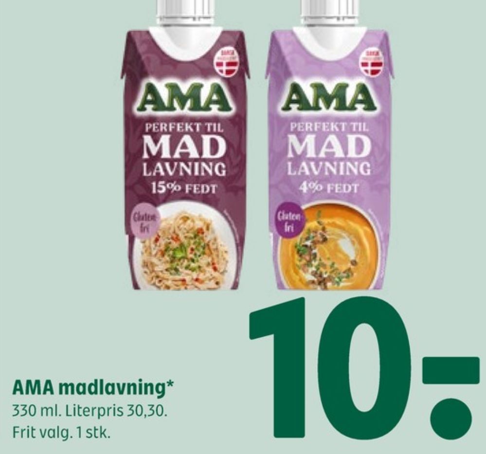 Ama, Madlavningsfløde 4%