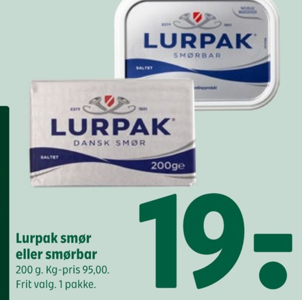 Lurpak, Smør