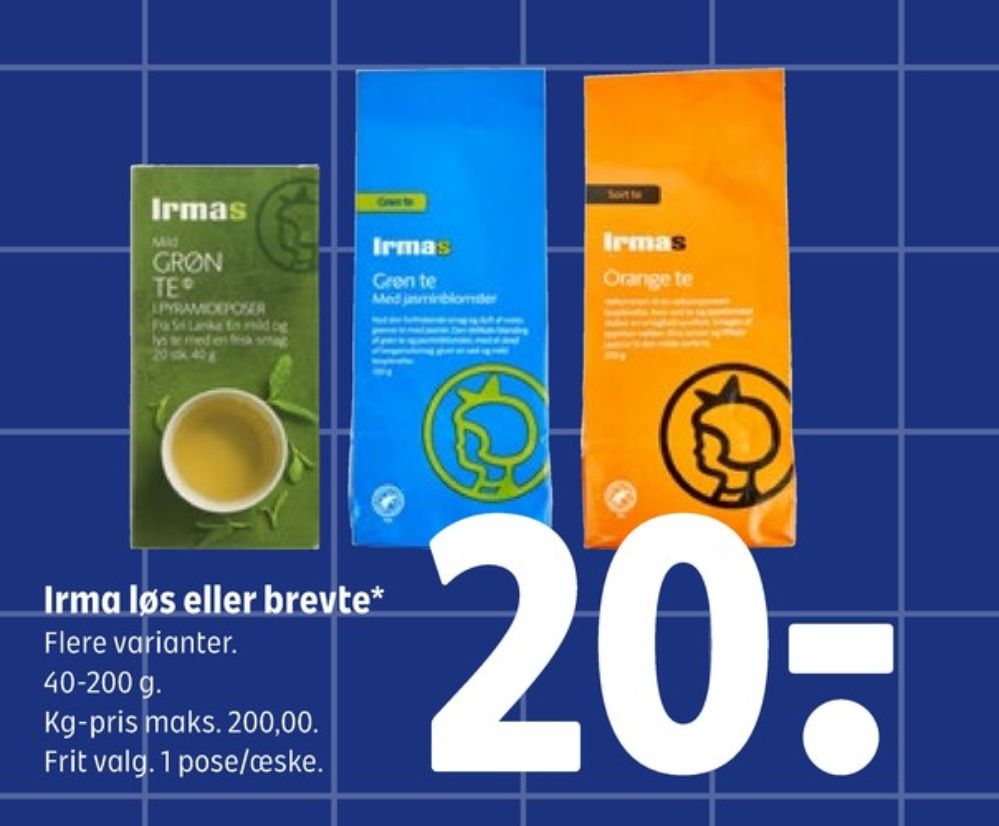 Irmas, Grøn Te Tebreve