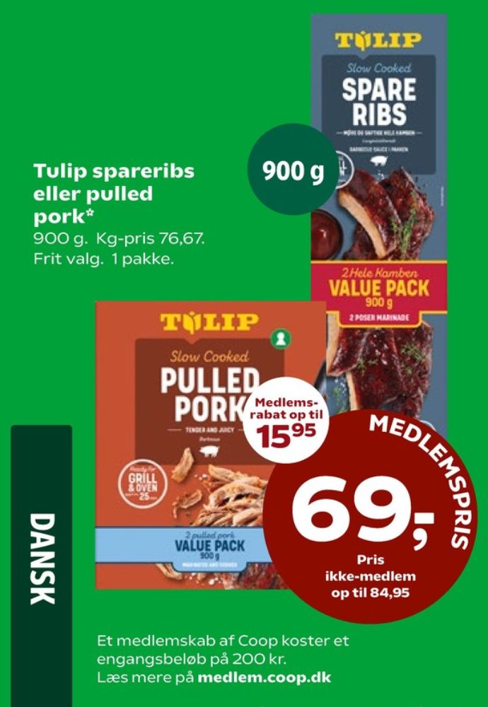 Tulip, Spareribs