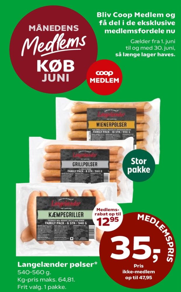 Langelænder, Wienerpølser