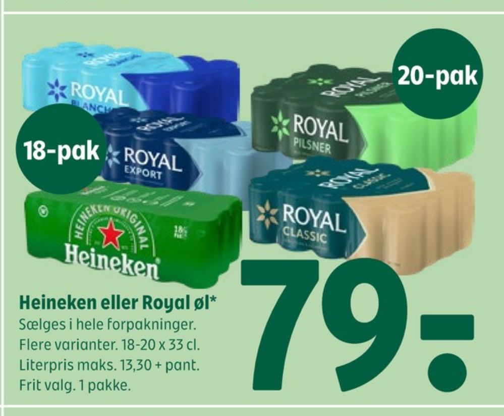 Royal Pilsner, Øl 20 pk.